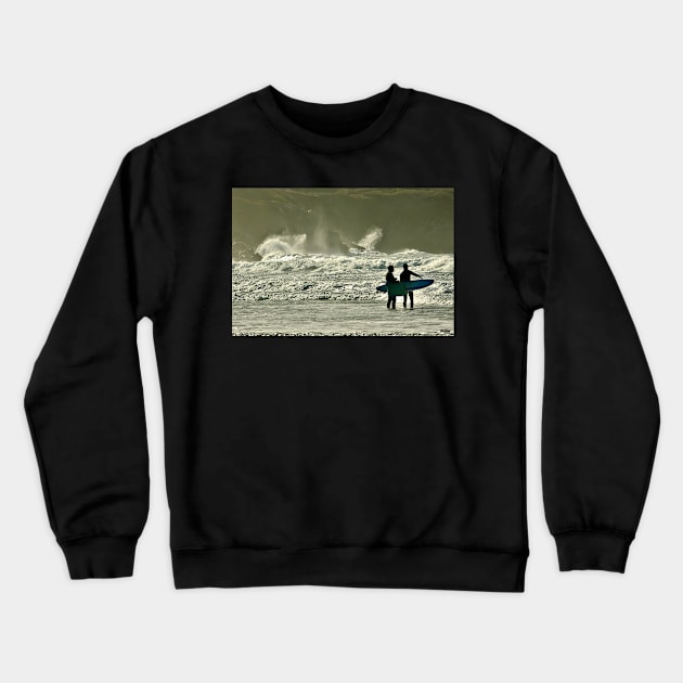 The Conquet- Plage des Blancs Sablons Crewneck Sweatshirt by rollier